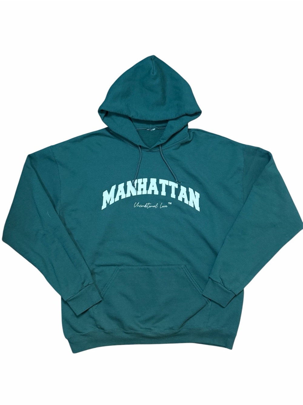 Unconditional Love - Manhattan Pullover Hoodie - Dark Green New York